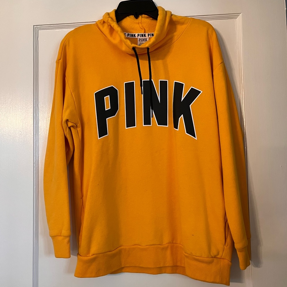 Yellow PINK pullover with pockets